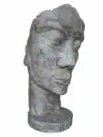 Product image 2 of the product “Mask Human 01 (inclined to the right) original by the artist - 150m height ”